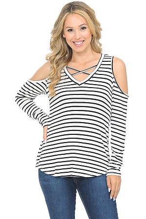 CHEST DETAIL OPEN SHOULDER LON ...